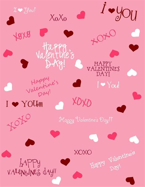 Free Printable Valentine Paper